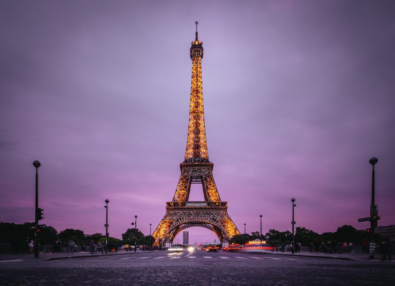 Eiffel Tower Paris during night time